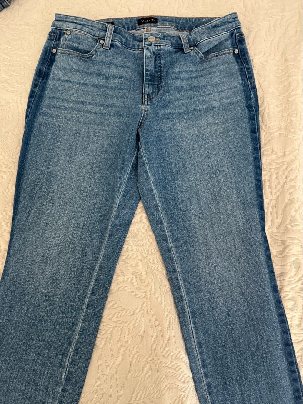 Classic TALBOTS Women's Blue Jeans - Clean Straight Leg